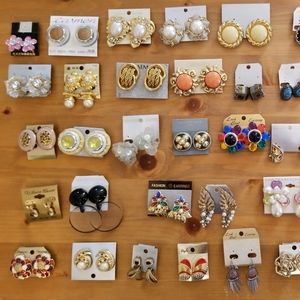 Assorted clip on earrings (please read description for purchase details)